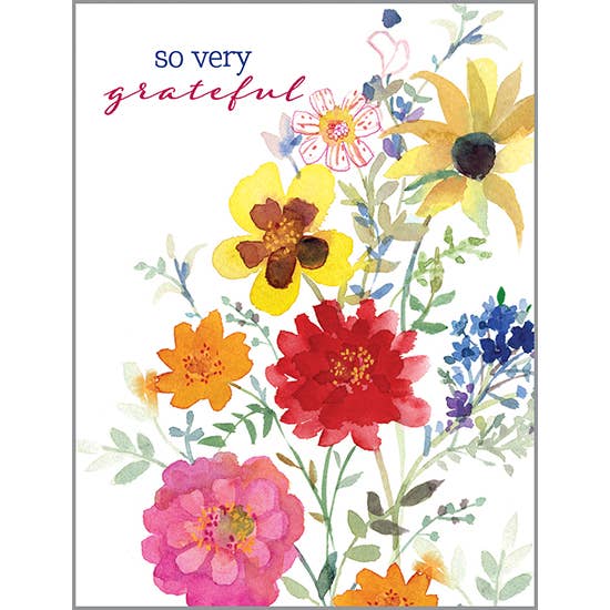 Note Card - Summer Flowers-Thank You