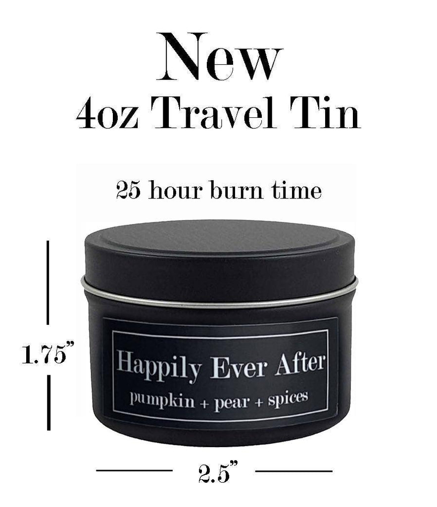 Candle - Happily Ever After Literary Tin Soy Candle -4oz