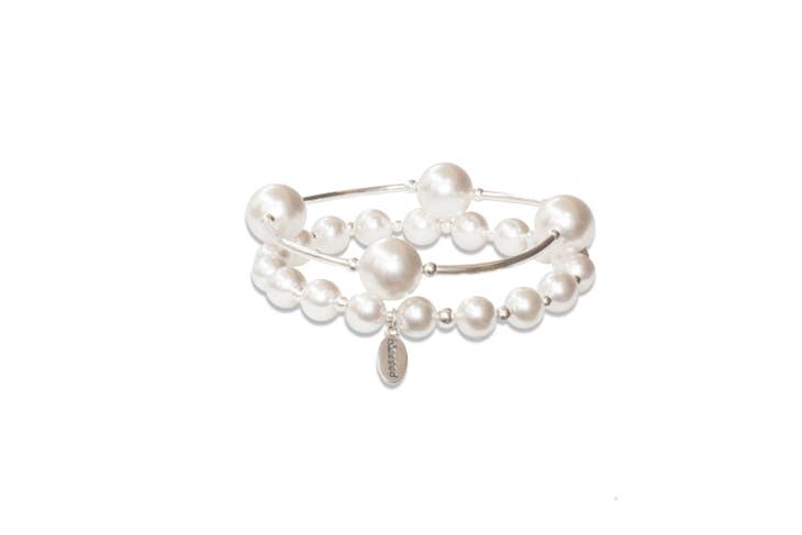 Count Your Blessings Bracelet in White Pearl - Small