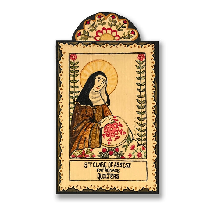 Pocket Saints -St. Clare of Assisi-Quilters and Needle Workers