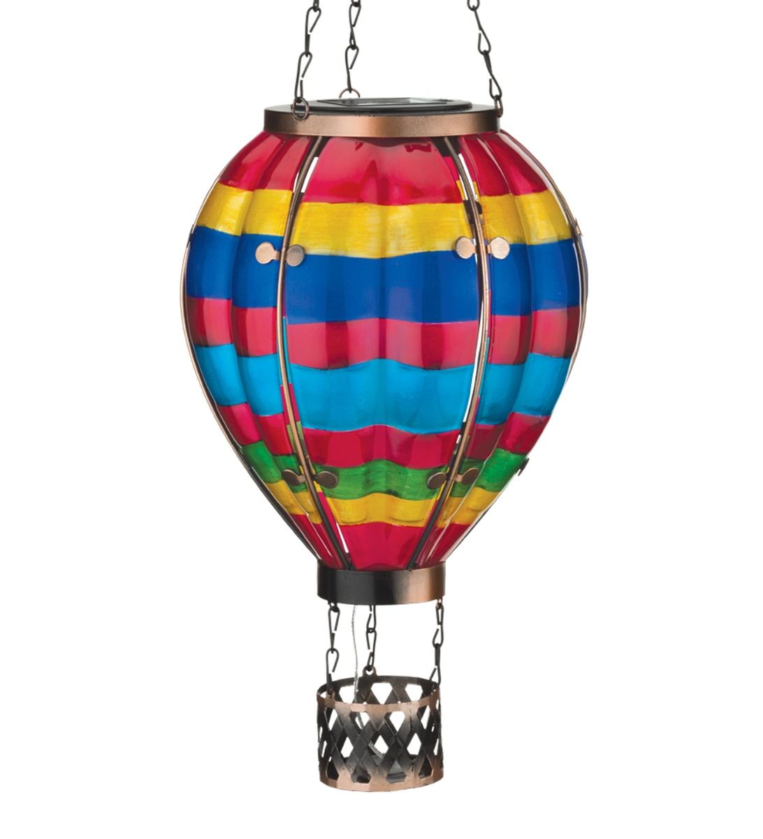 Hot Air Balloon Rainbow Solar Lantern  - Large
