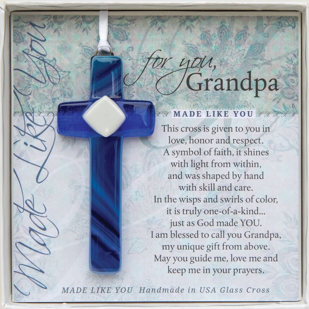 Cross -  My Grandpa Cross: Handmade Glass