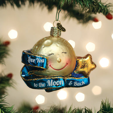 Ornament Old World Christmas - Love You To The Moon & Back
