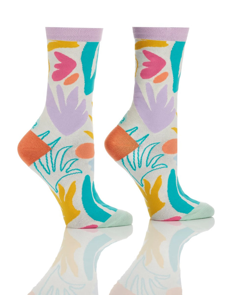 Abstract Nature Women's Crew Sock by Yo-Sox