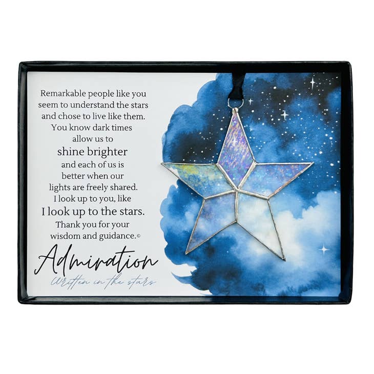 Written in the Stars :Admiration Glass Star