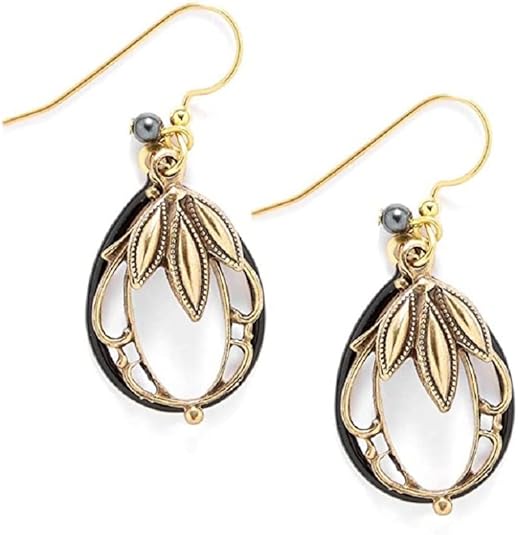 LEAF TRIO WITH OPEN SHAPES- SILVER FOREST EARRINGS