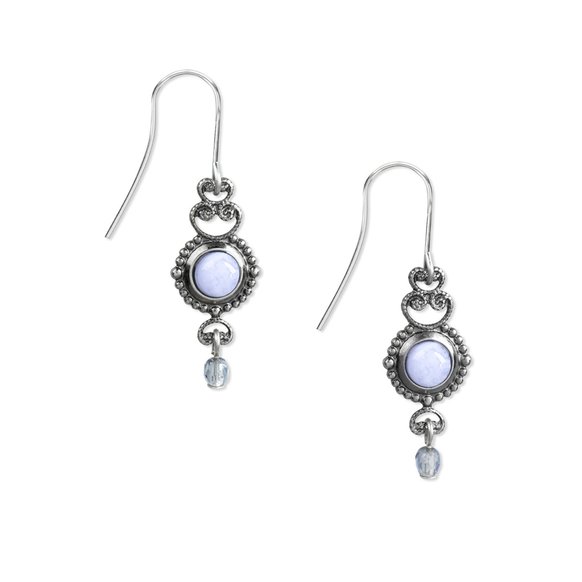 SV_BLUE LACE AG FGRE - SILVER FOREST EARRINGS