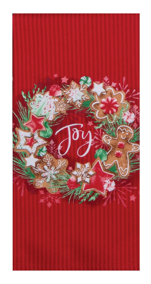 Sweet Ginger Joy Wreath  Dual Purpose Terry Towel