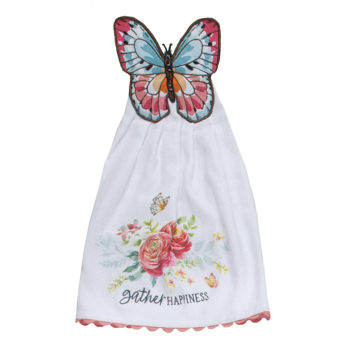Garden Butterfly Hang-Ups Kitchen Towel
