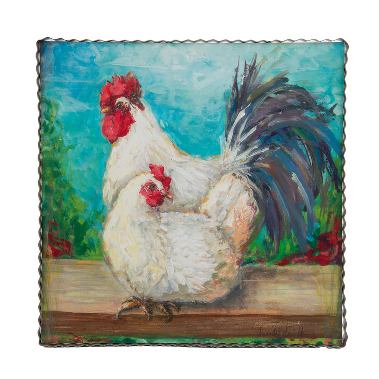 Hamilton Rooster and Hen print