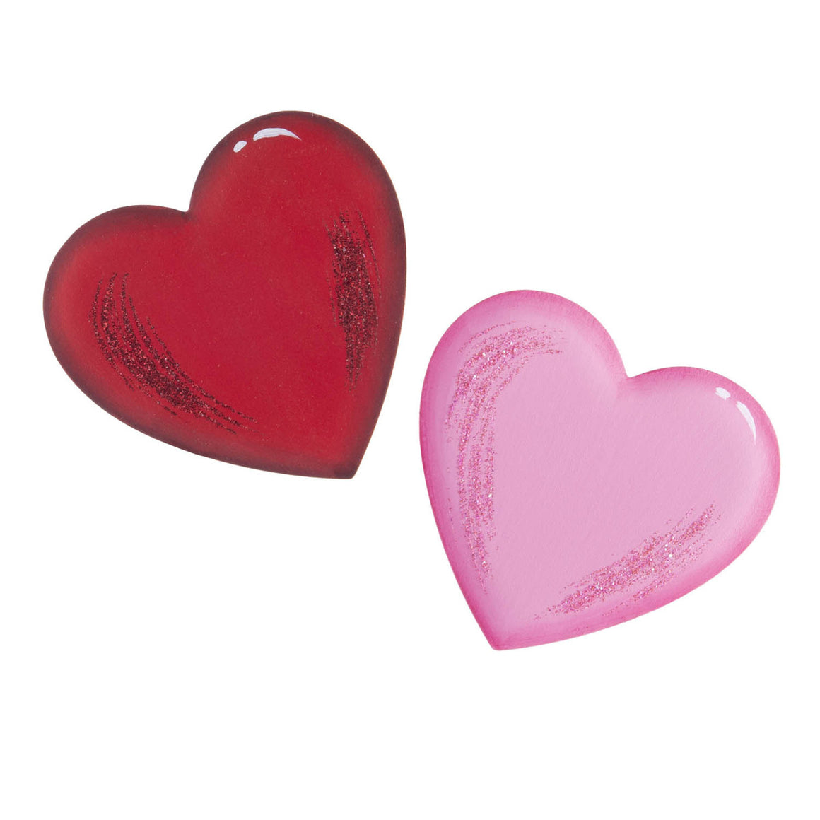 Red and Pink Heart Magnets