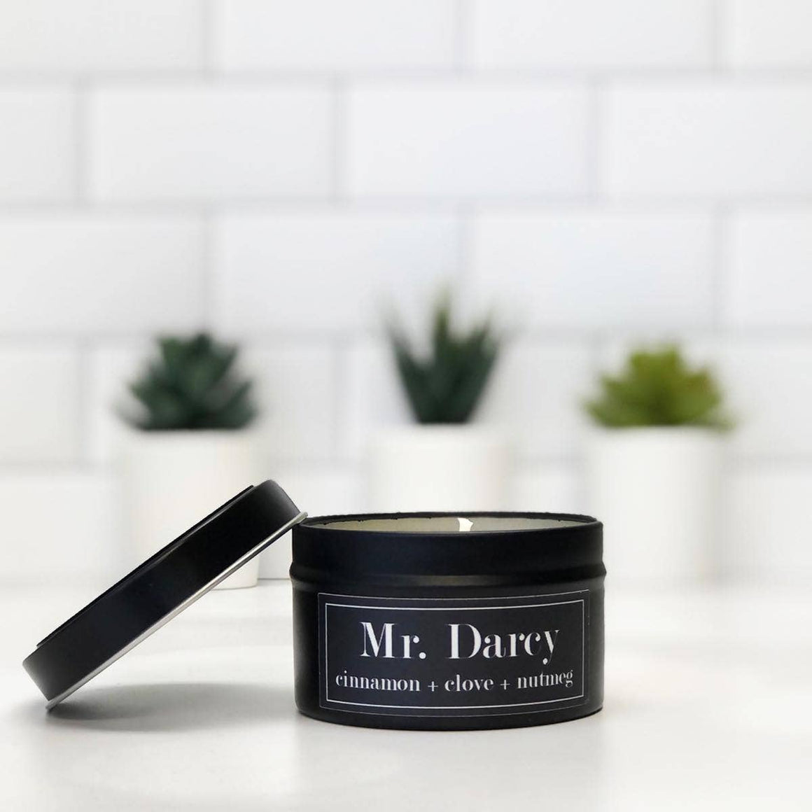 Candle - Mr Darcy Literary Tin Soy Candle -4oz