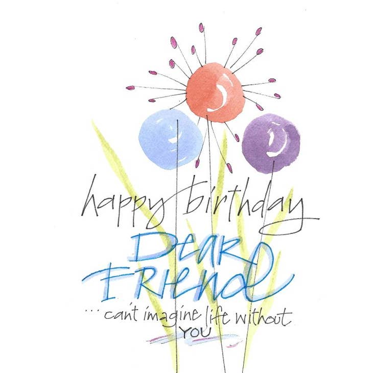 Greeting Card - Dear Friend Birthday