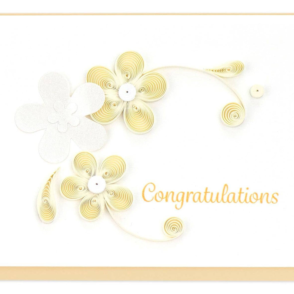 Floral Congrats Gift Enclosure Mini Card