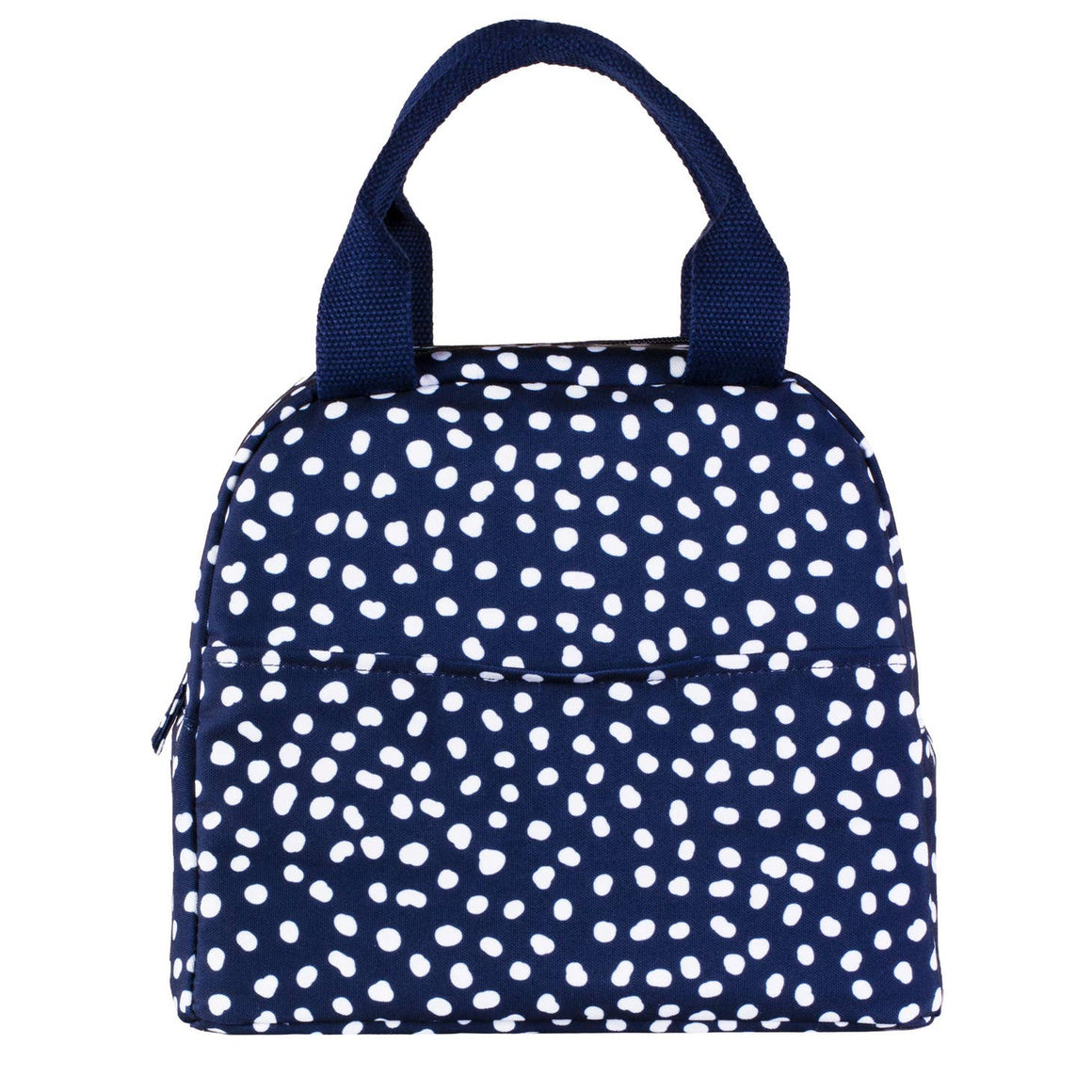 Lunch Tote - Navy Dot