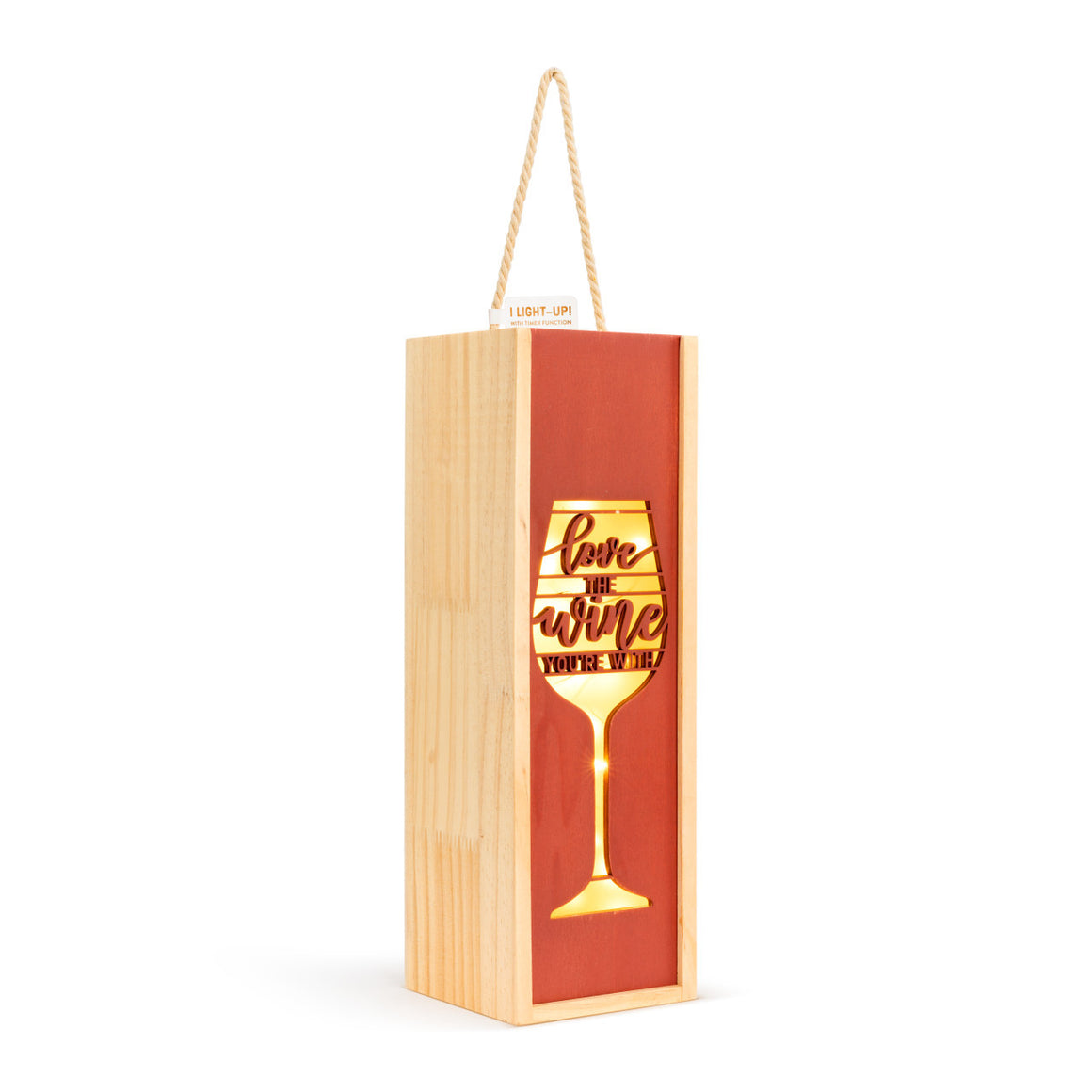 Love Wine Lantern Box