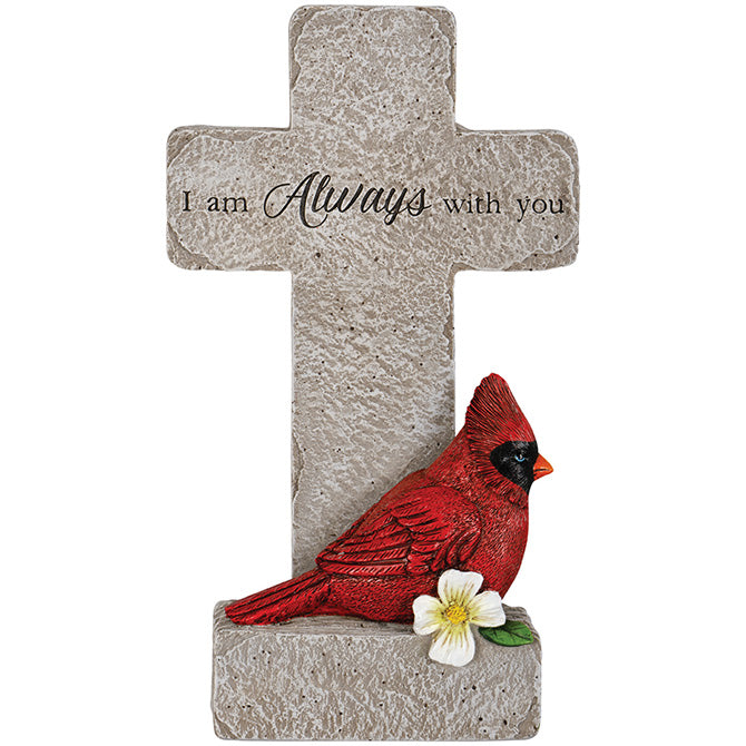 Cross Cardinal Memorial Pedestal "With You"