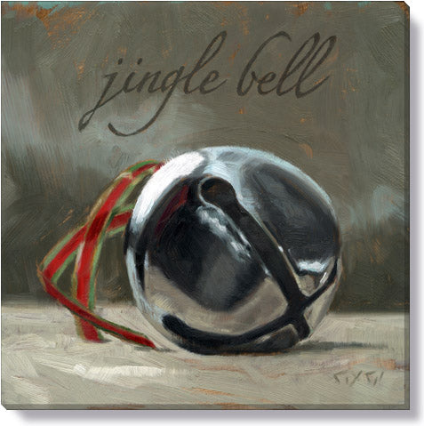 Christmas Jingle Bell Giclée 9 x 9 Wall Art - Darren Gygi