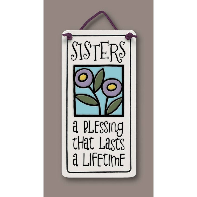 Wall Art Sisters A Blessing Tile