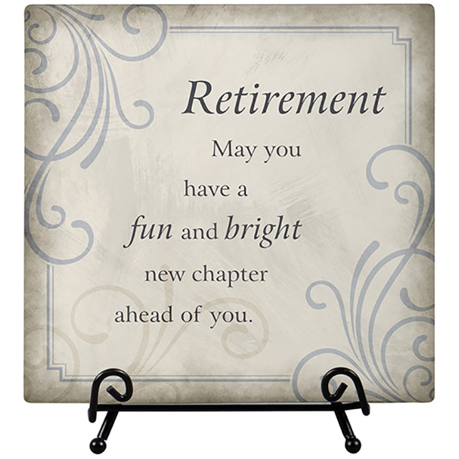Easel Plaque "Retirement"