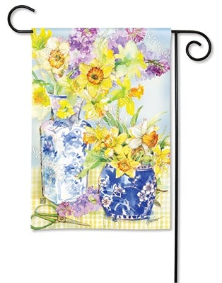 Garden Flag - Daffodils in Vases