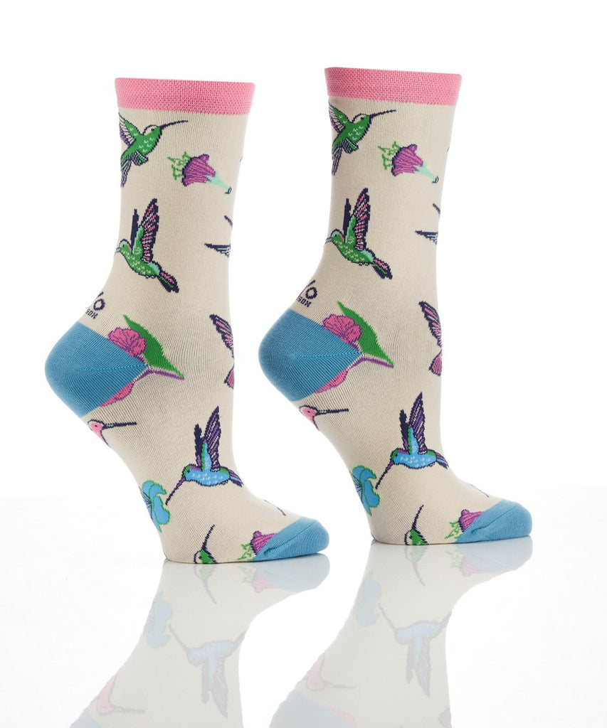 Hummingbirds Women's Crew Sock by Yo-Sox