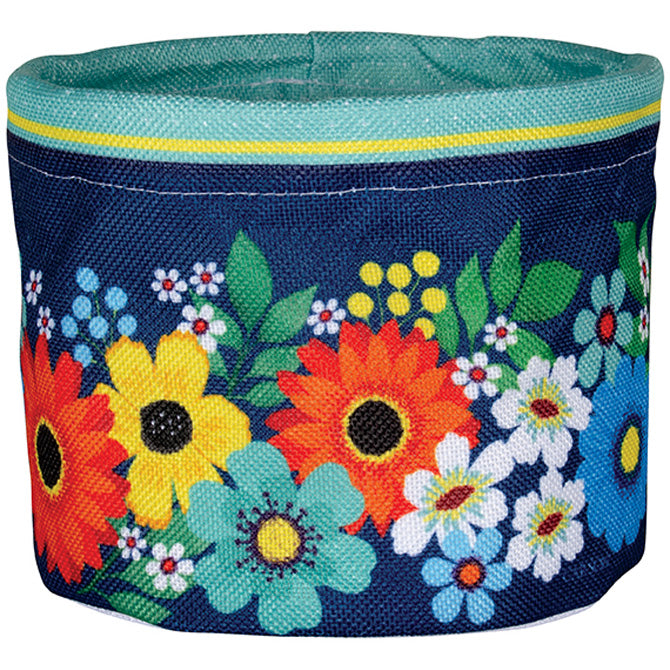 Pot Cover - "Happy Floral" 5 1/2"