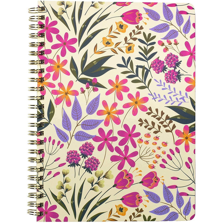 Mini Notebook, Wildflower Pattern