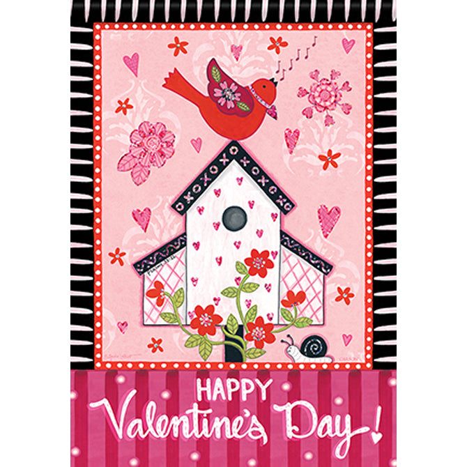 Valentine Garden Flag  "Valentine House"