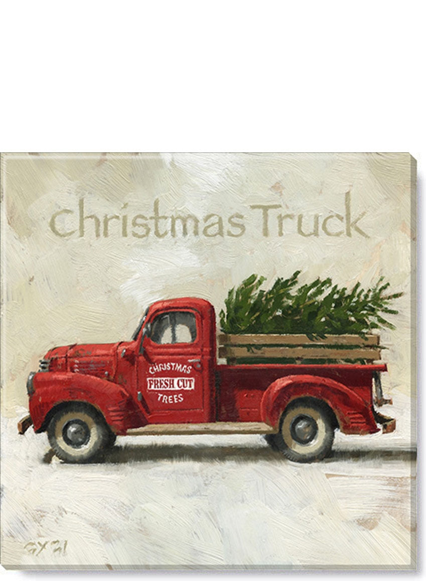 Christmas Truck  Giclee  5 x 5 Wall Art  -Darren Gygi