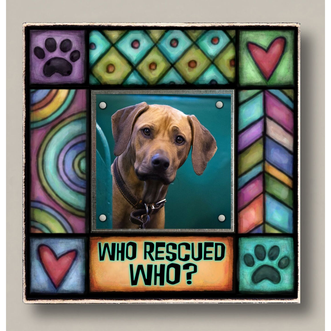 Frame - Who Rescued Who Wall Art
