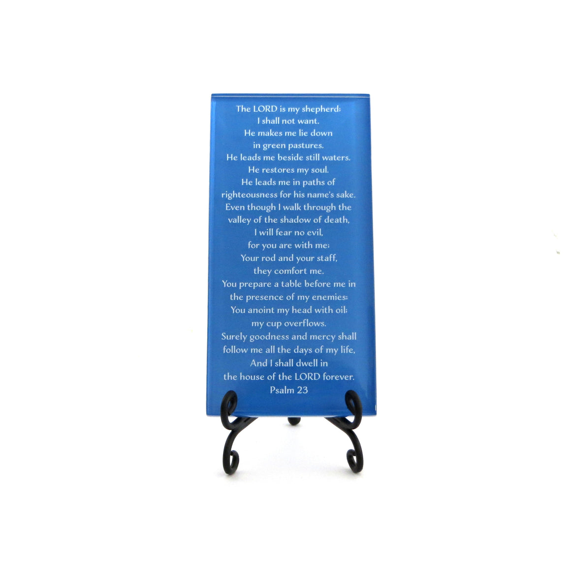 Inspirational Glass Plaque - The 23rd Psalm