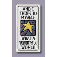 Magnet What a Wonderful World Tile