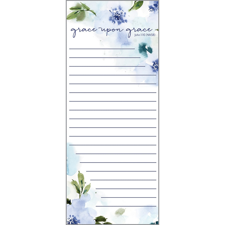 Pad - List -Calming Flowers  with Scripture