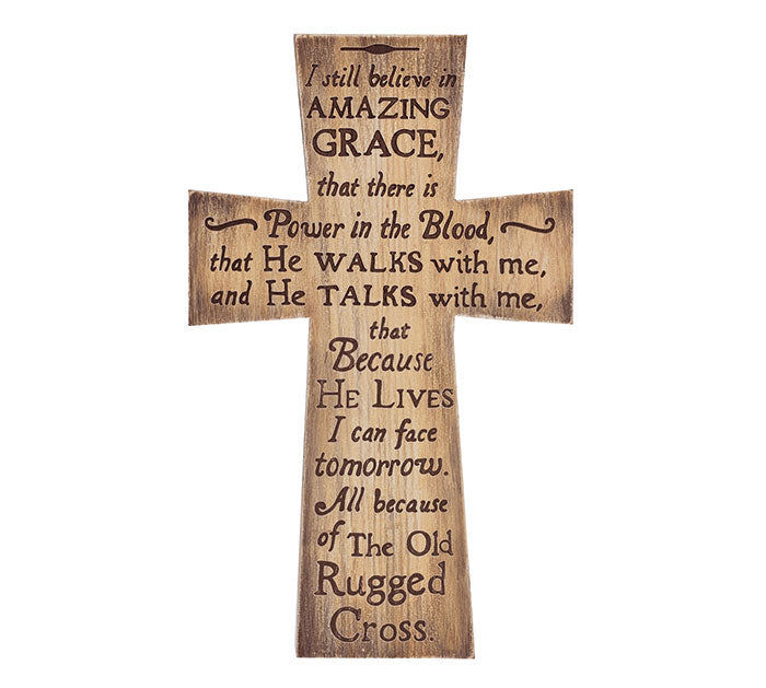 OLD RUGGED CROSS WALL HANGING
