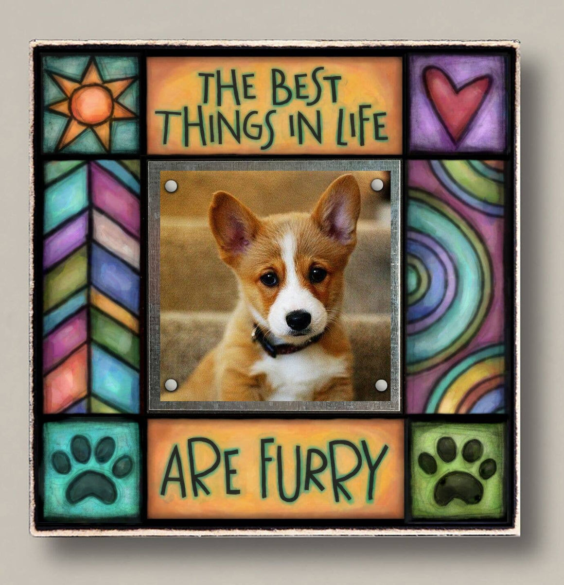 Frame - The Best Things in Life Are Furry Wall Art