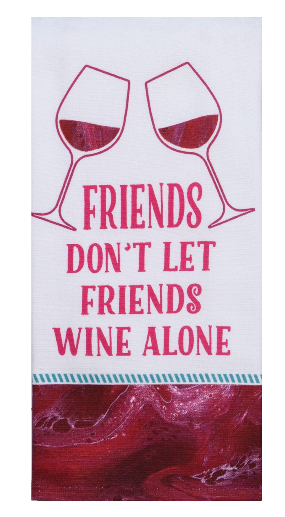 Witty Wine Alone Dual Purpose Terry Towel