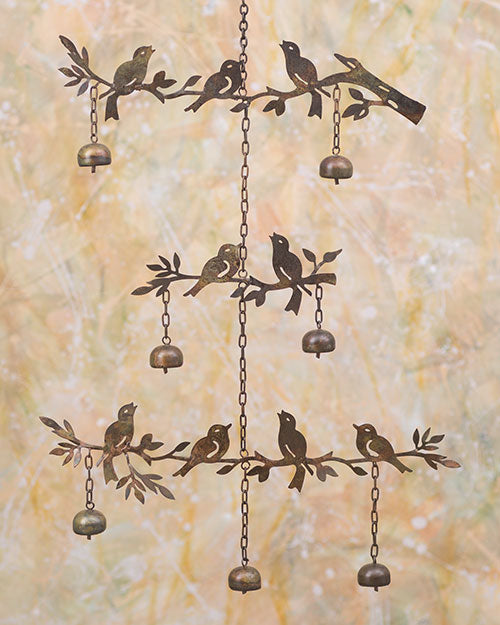 Chime w Tiered birds and Bells
