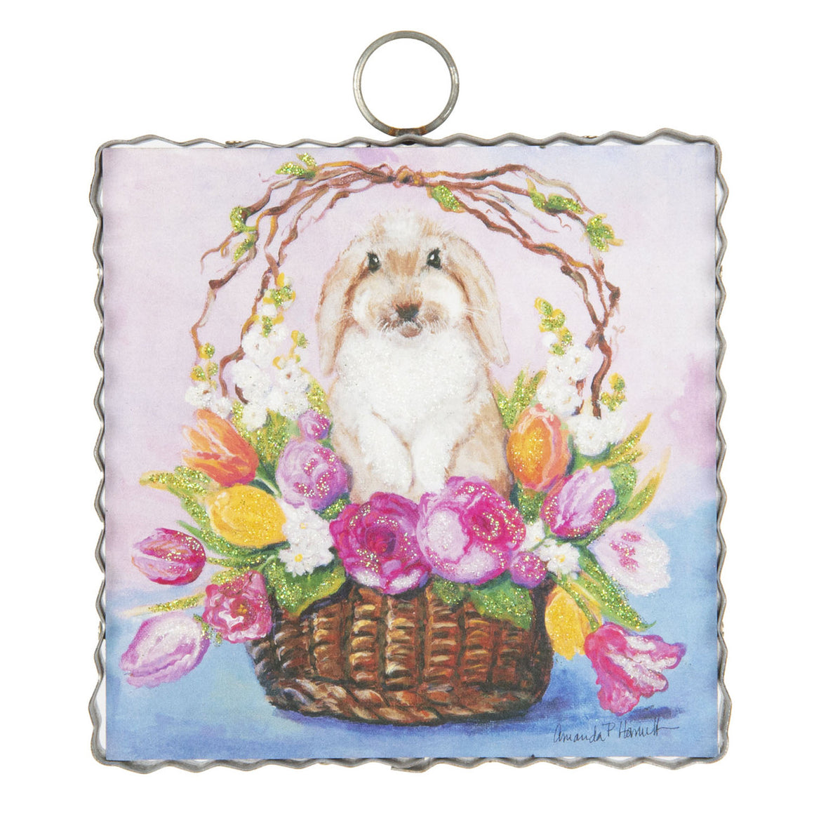 Easter Bunny French Lop Basket Print