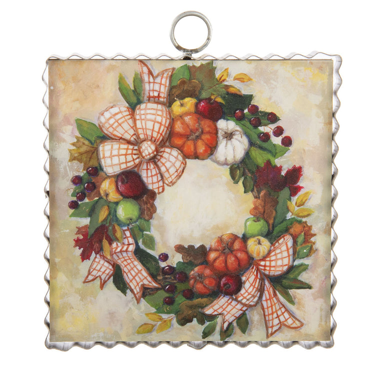 Fall Mini Harvest Wreath Print