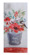 Christmas Juniper Home for the Holidays Dual Purpose Terry Towel -