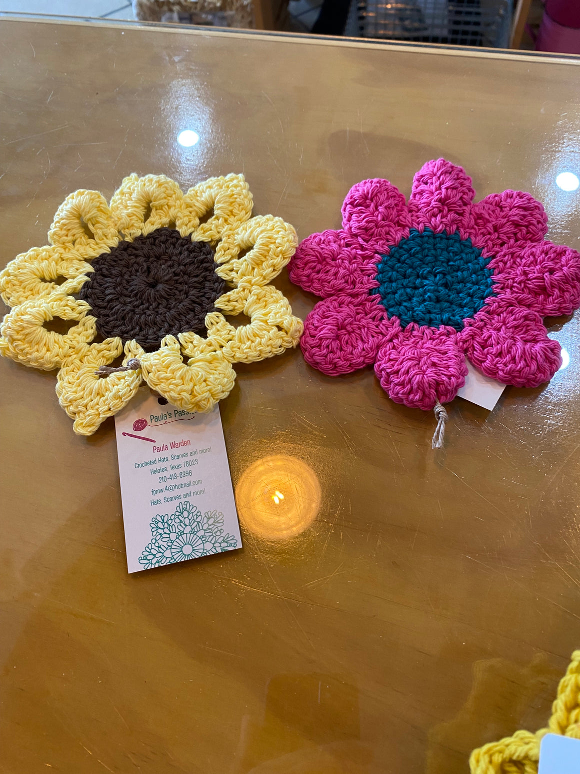 Flower Coasters by Paula's Passion