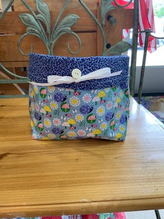 Fabric Pot Covers -Snails and Flowers