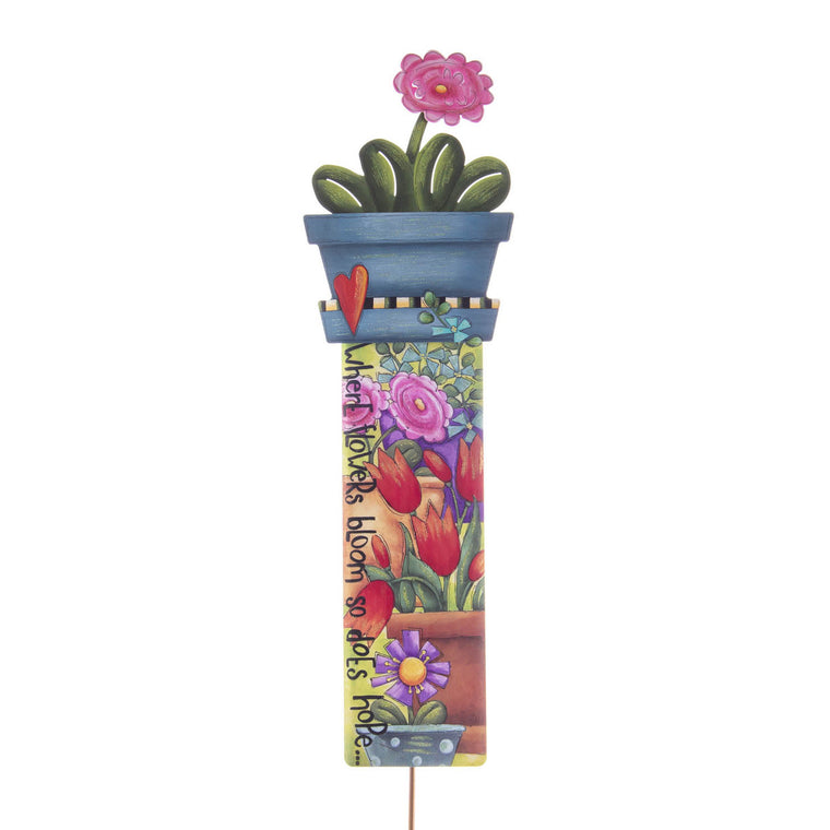 Garden Stake - Flower Pot Totem Pole
