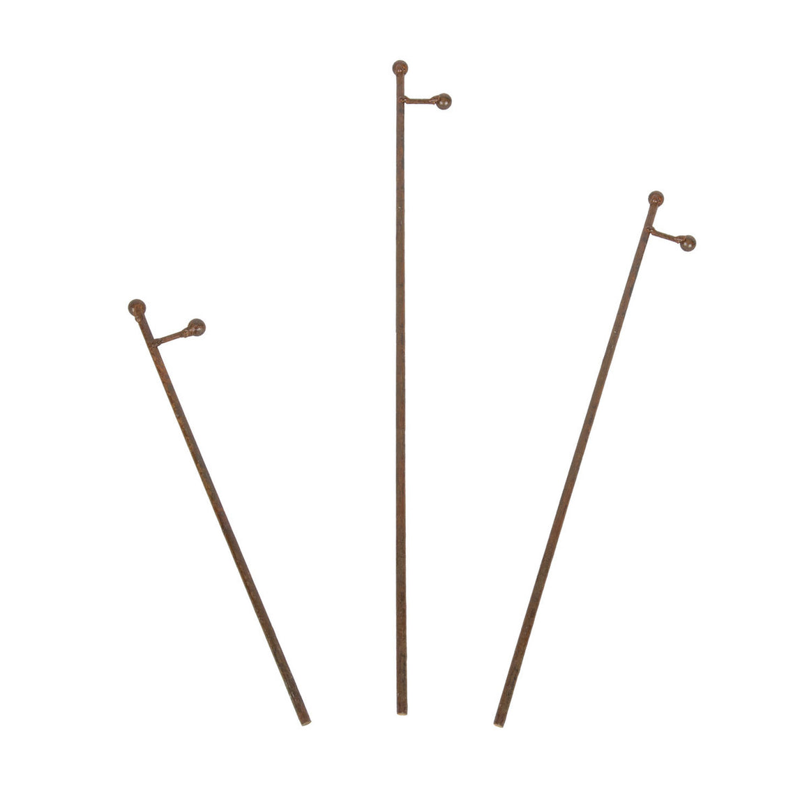 Roundtop Rust Mini Gallery Display Stakes