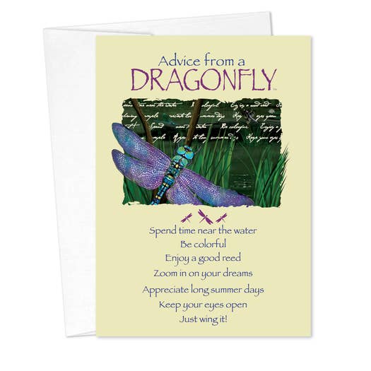 Birthday Cards - Advice for Life Dragonfly