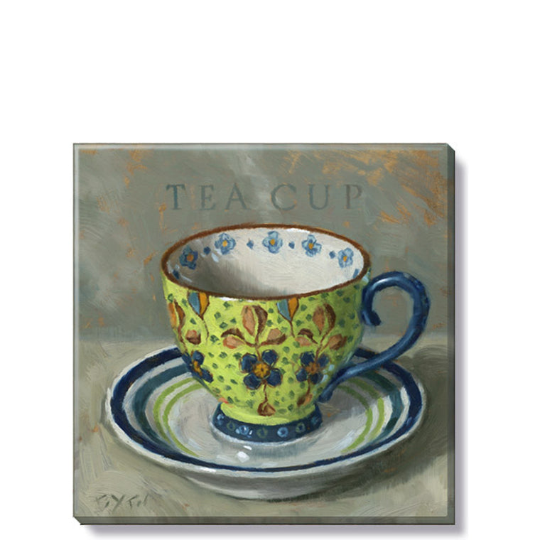 Teacup - Green 5 x 5 Giclée Wall Art - Darren Gygi