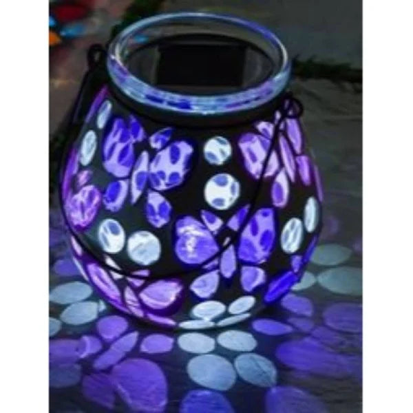 Mosaic Solar Lantern - Butterfly